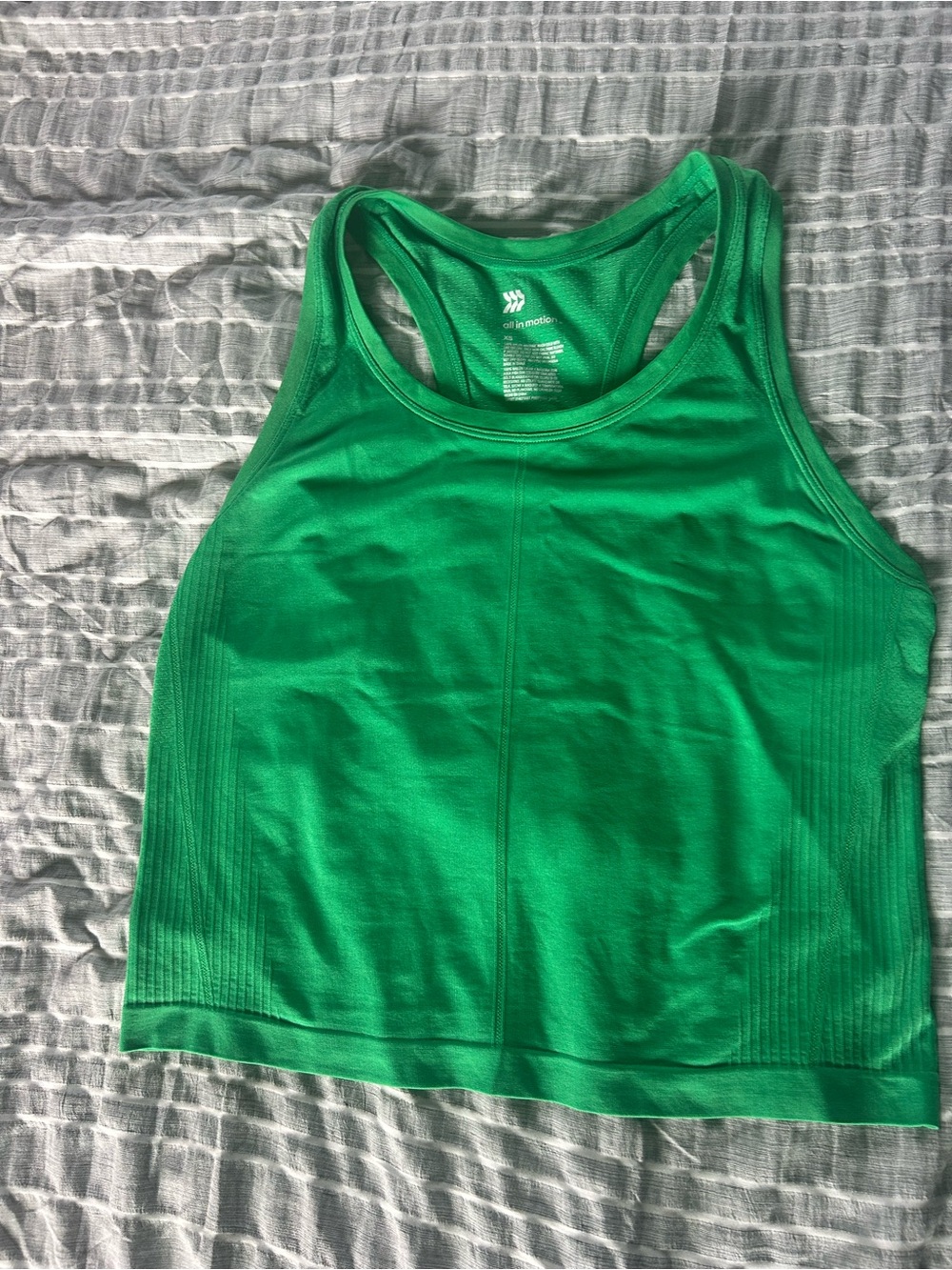 Green Racerback Athletic Tank Top